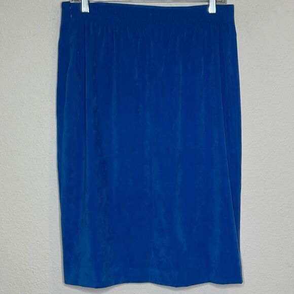 Vintage Leslie Fay Skirt Set Blue - Picture 7 of 15